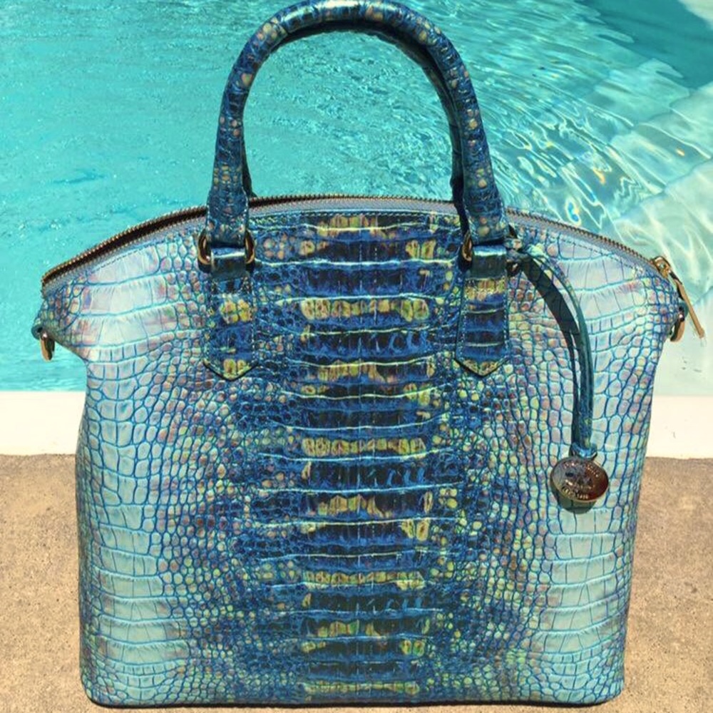 *$400 Firm* BRAHMIN Rare Turquoise Sandestin Large